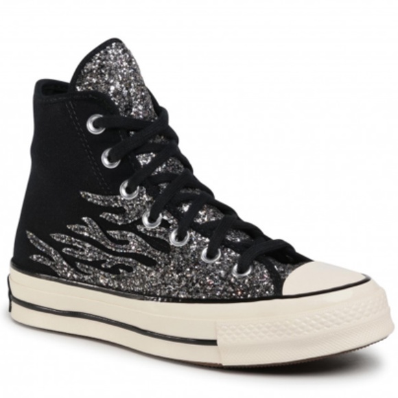 Converse Glitter Shine Chuck 70 High Top Black - Picture 5 of 6